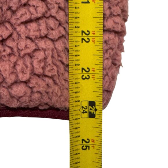 Simply Southern Sherpa Puffer Jacket Rose Pink Teddy Fleece XLarge Comfy Fun - Picture 10 of 14